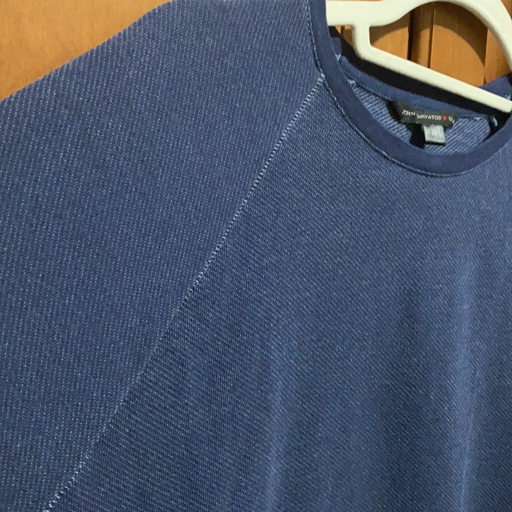 John Varvatos Blue Short Sleeve Shirt